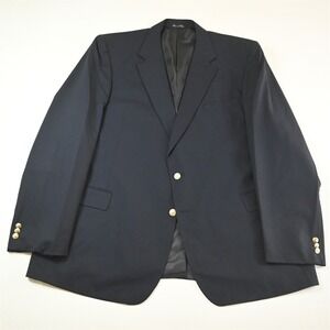 Brigadier 50L Navy Blue Gold Button Mens Blazer Suit Jacket Sport Coat